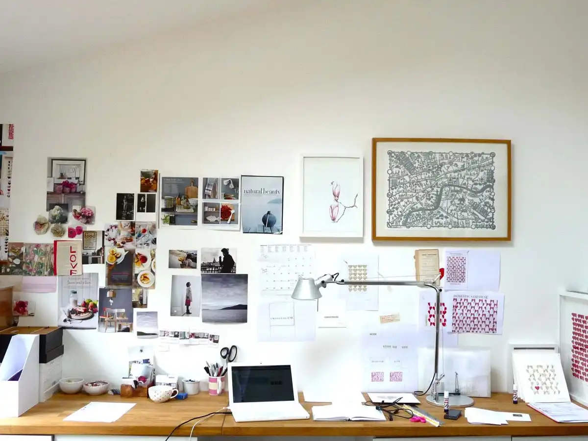 Mood board office wall decor