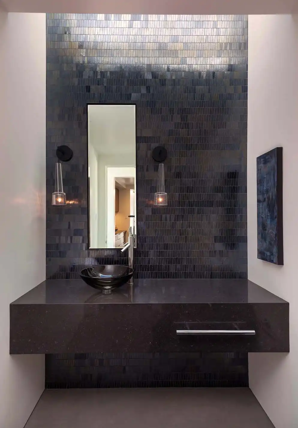 Mosaic bathroom tiles Modern Style Home