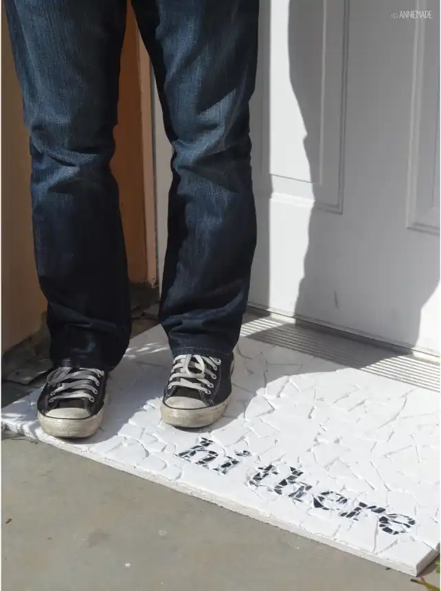 Mosaic door mat