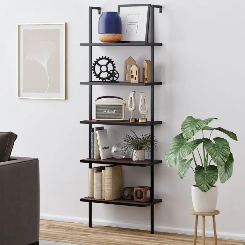 Moskowitz Metal Ladder Bookcase