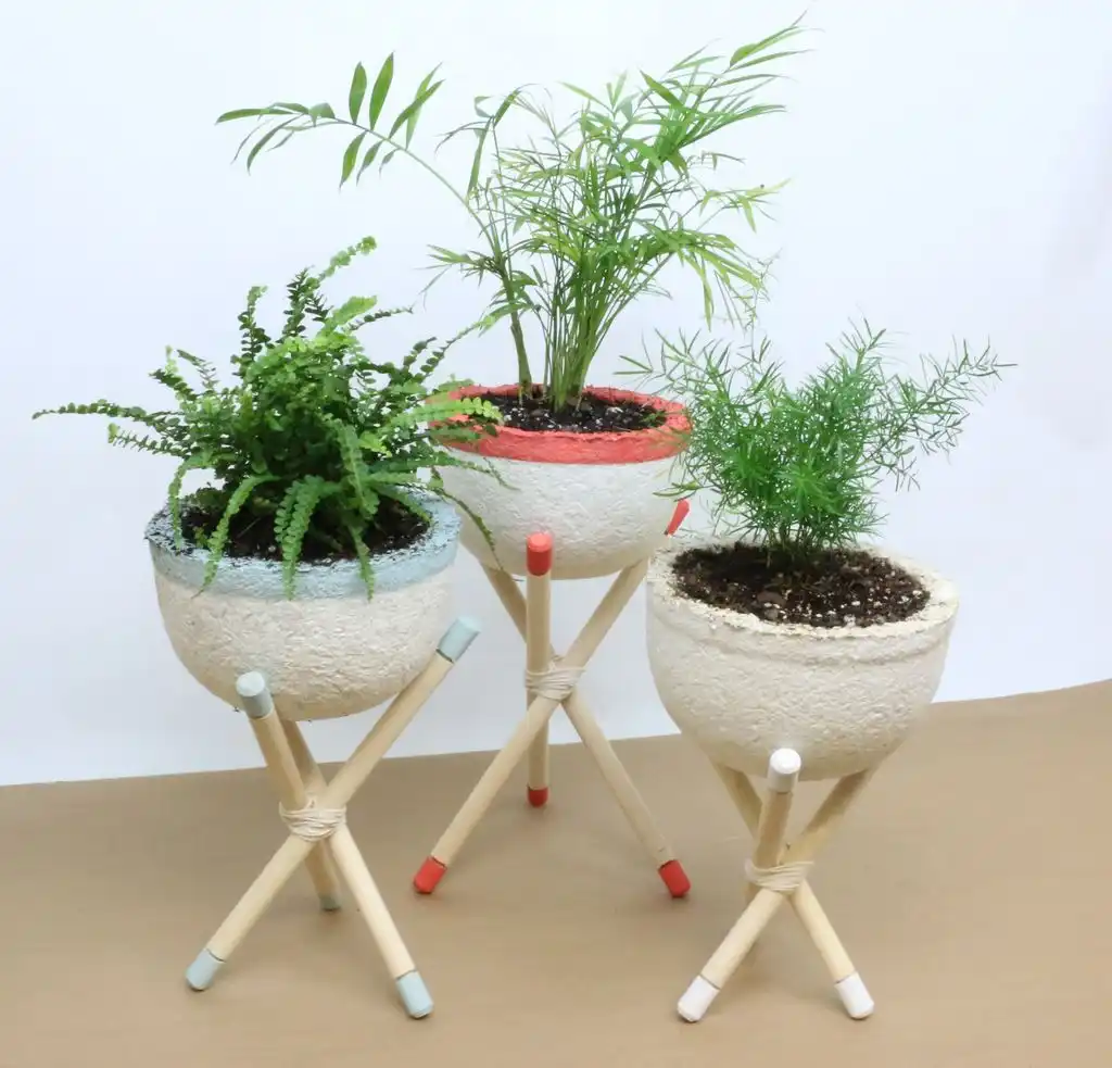 Mushroom Plant Pots With Stands