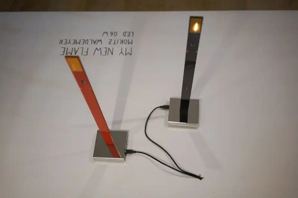 My new flame table lamp