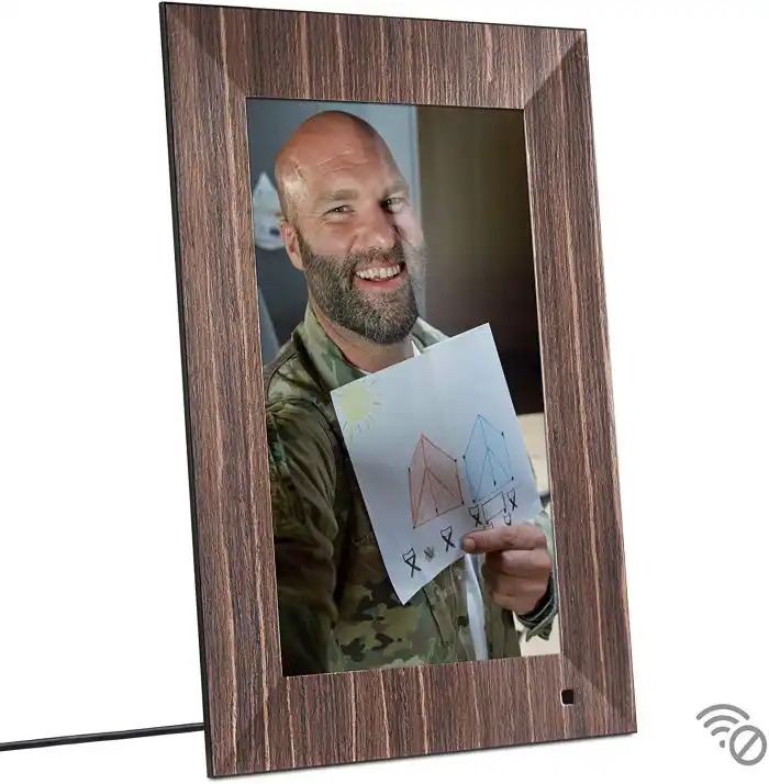 NIX Lux 13 Inch USB Digital Photo Frame Metal