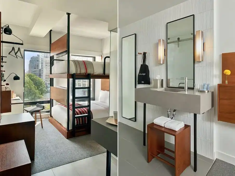 NYC Micro Hotel Bunk Beds