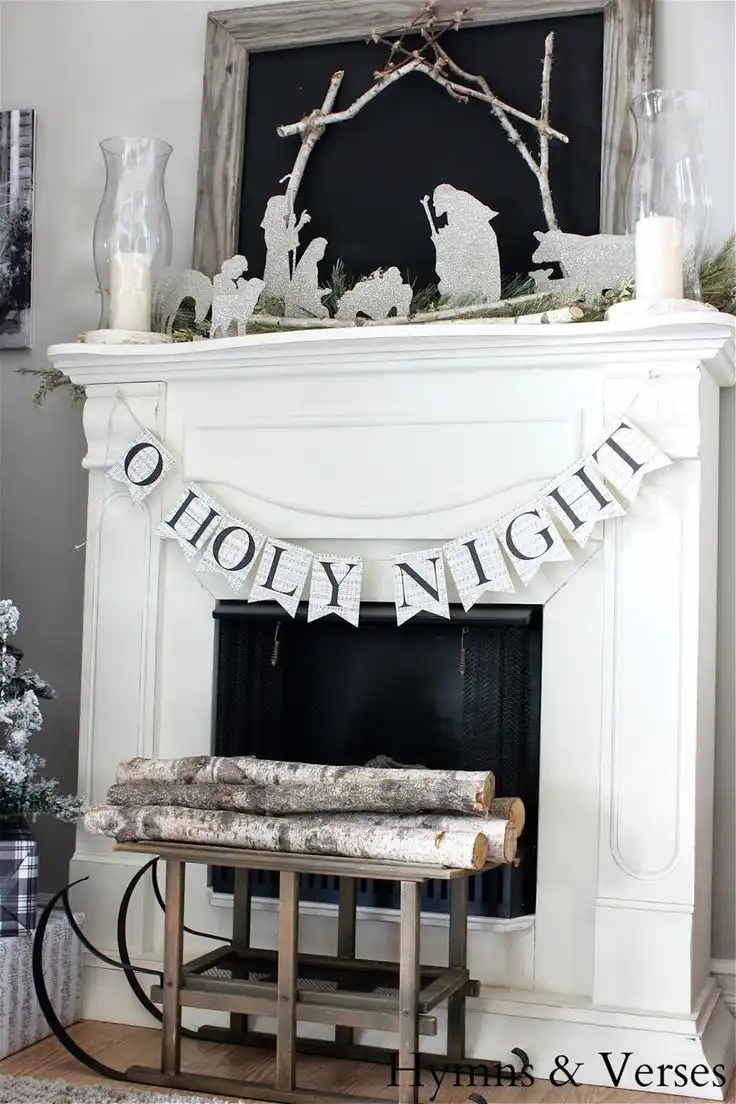 Nativity Christmas Mantel