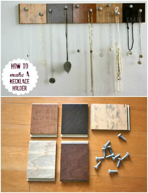 Necklace holder diy