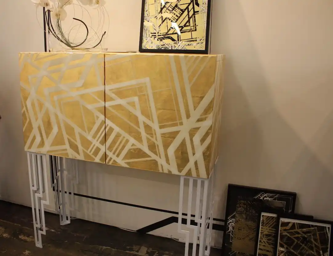 Neutral Glass Armoire