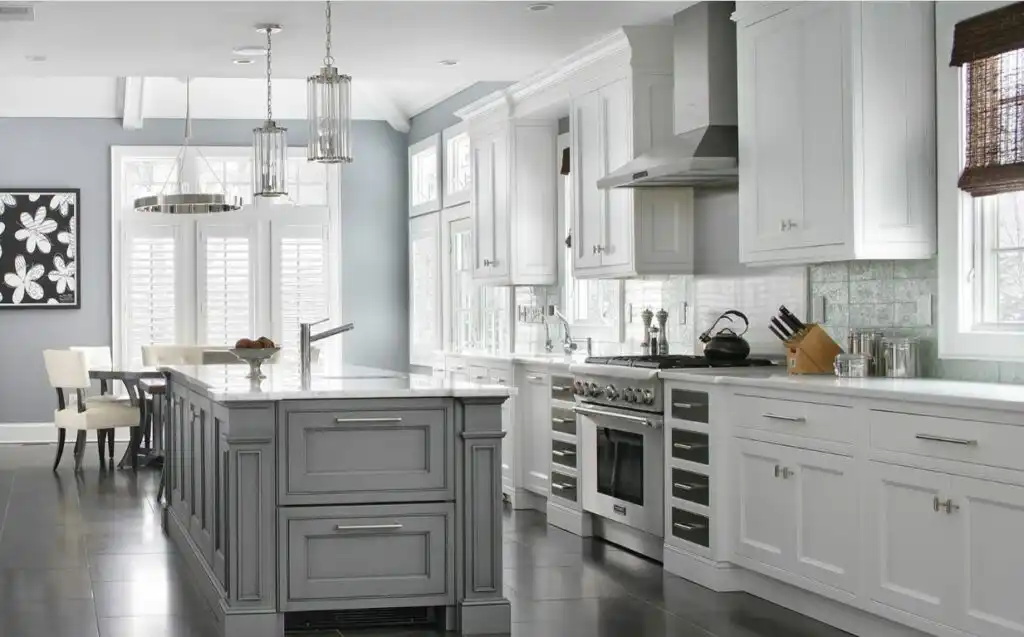 Neutral Grey is the most popular good kitchen color you can choose