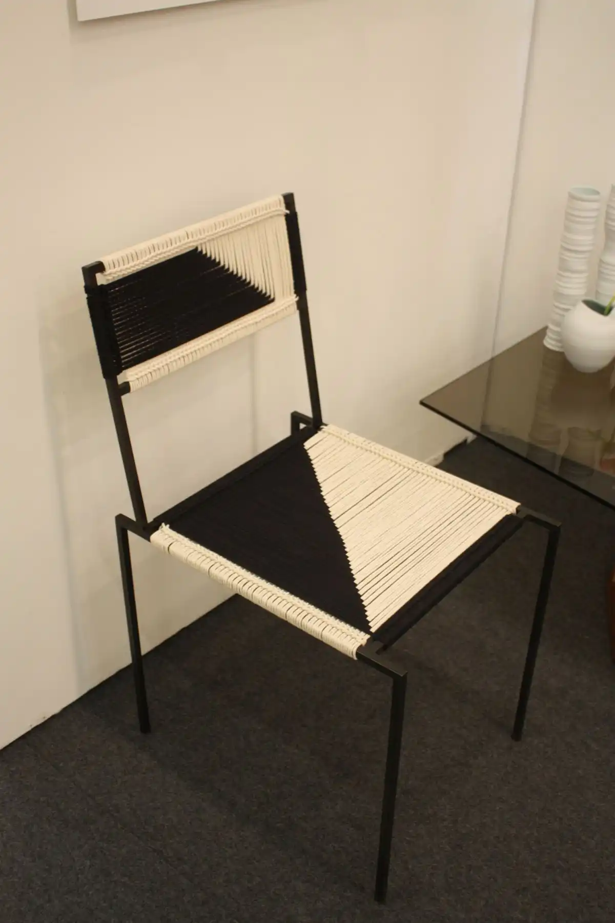 Neutral chair in black and white