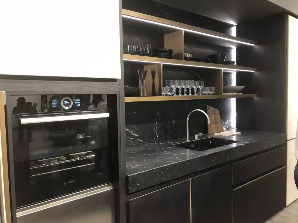 Black Marble Adds Style to Any Modern Kitchen Decor