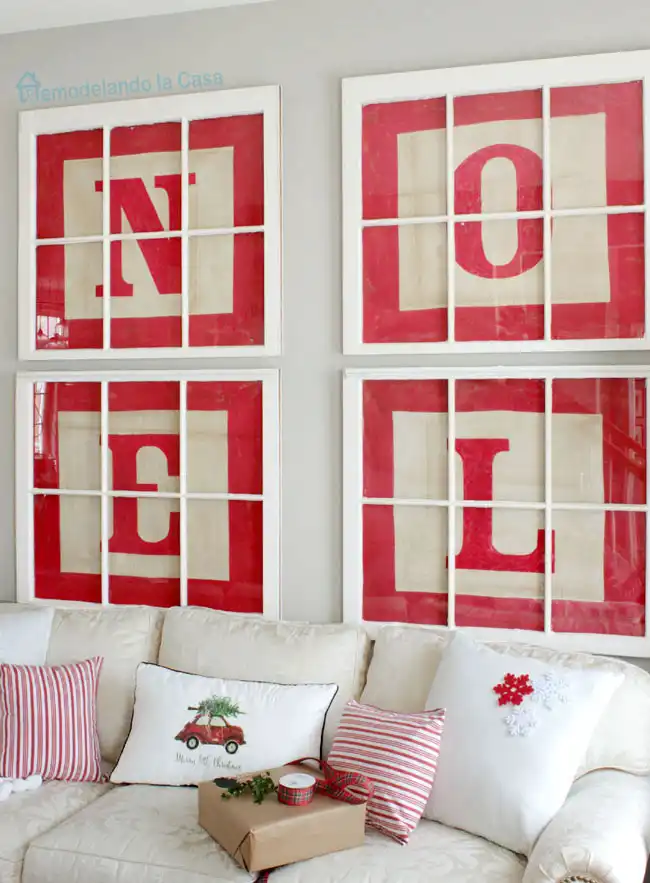 Noel Letters on the wall