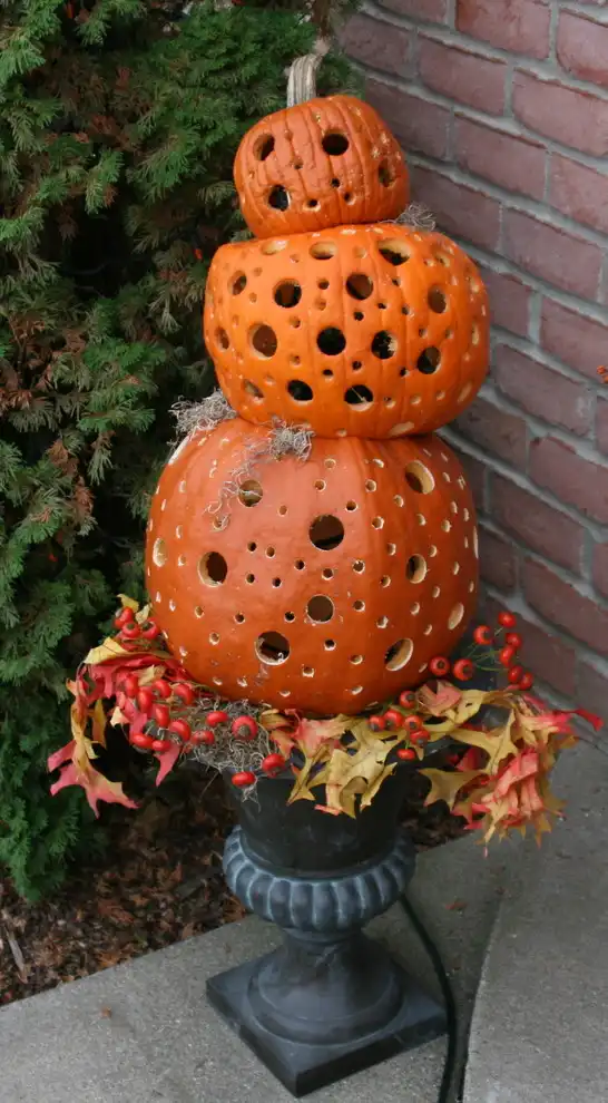Non-Traditional Carved Pumpkins