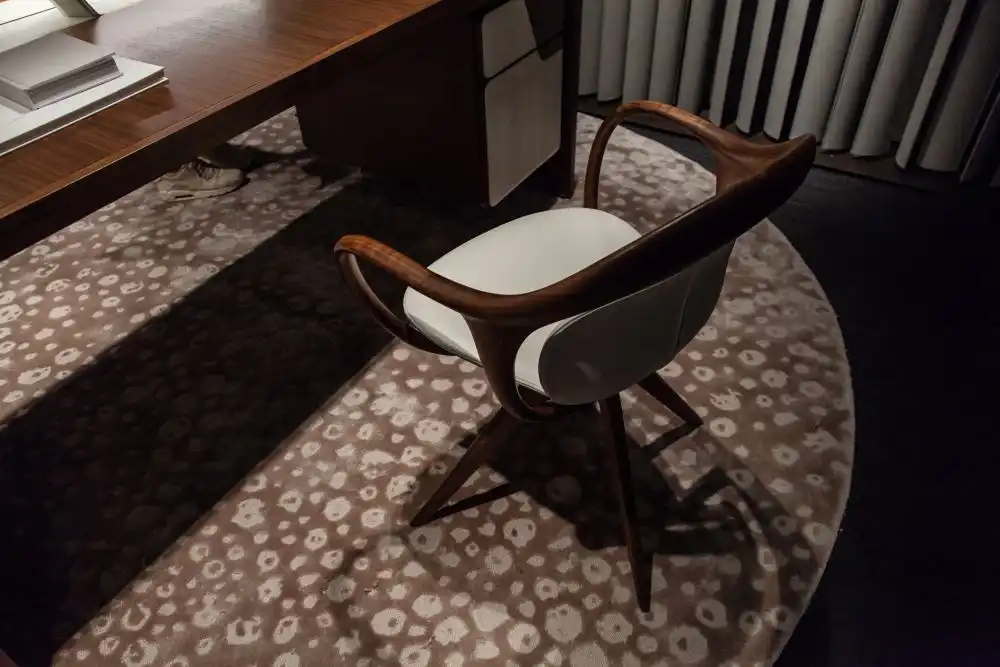 Norah walnut desk dining chair