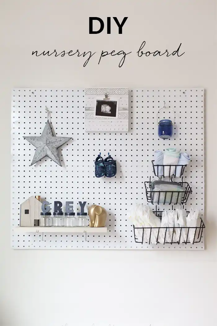 Nursery room peg board