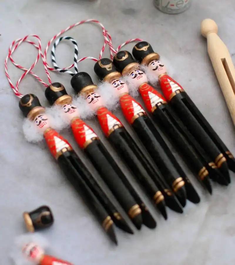 Nutcracker Peg Doll Decorations