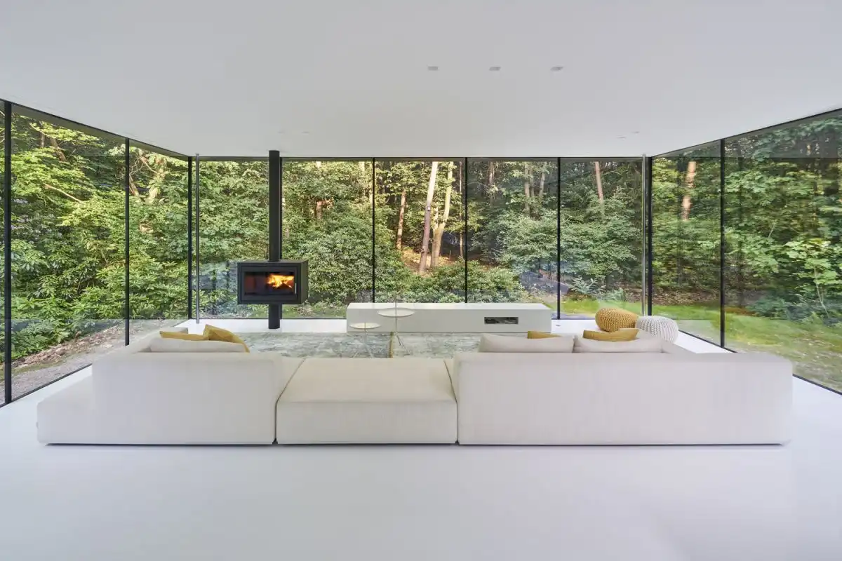 Old House Remodeled Into A Contemporary - Glass walls - nature view