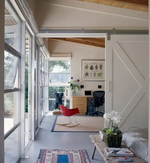 Option to use large sliding doors