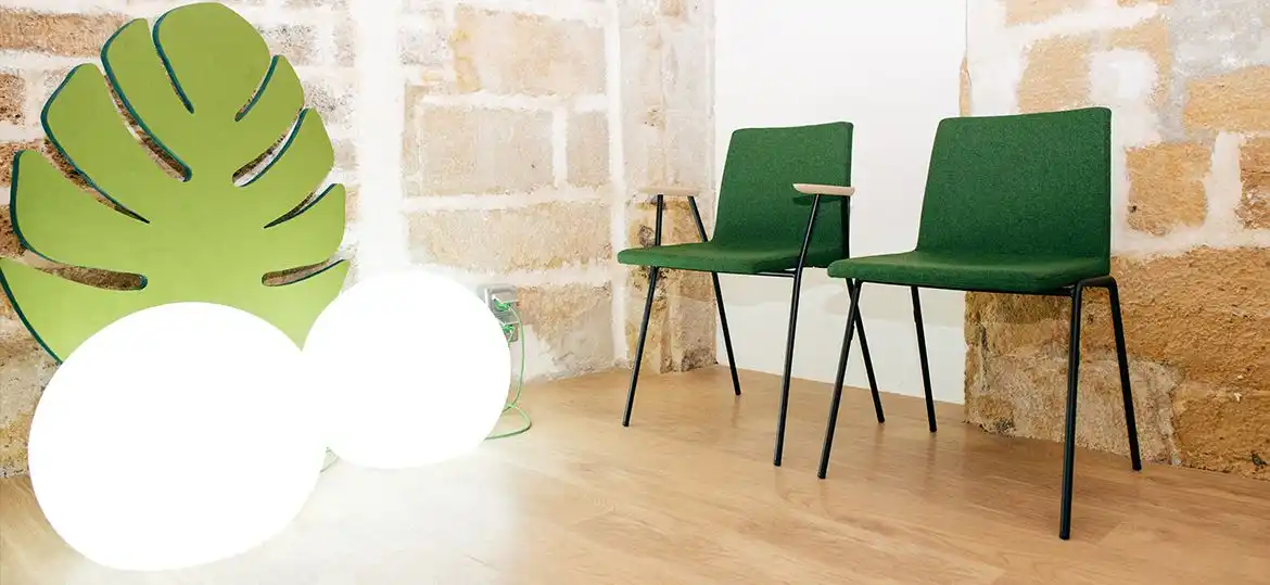 Osaka pedrali green chair