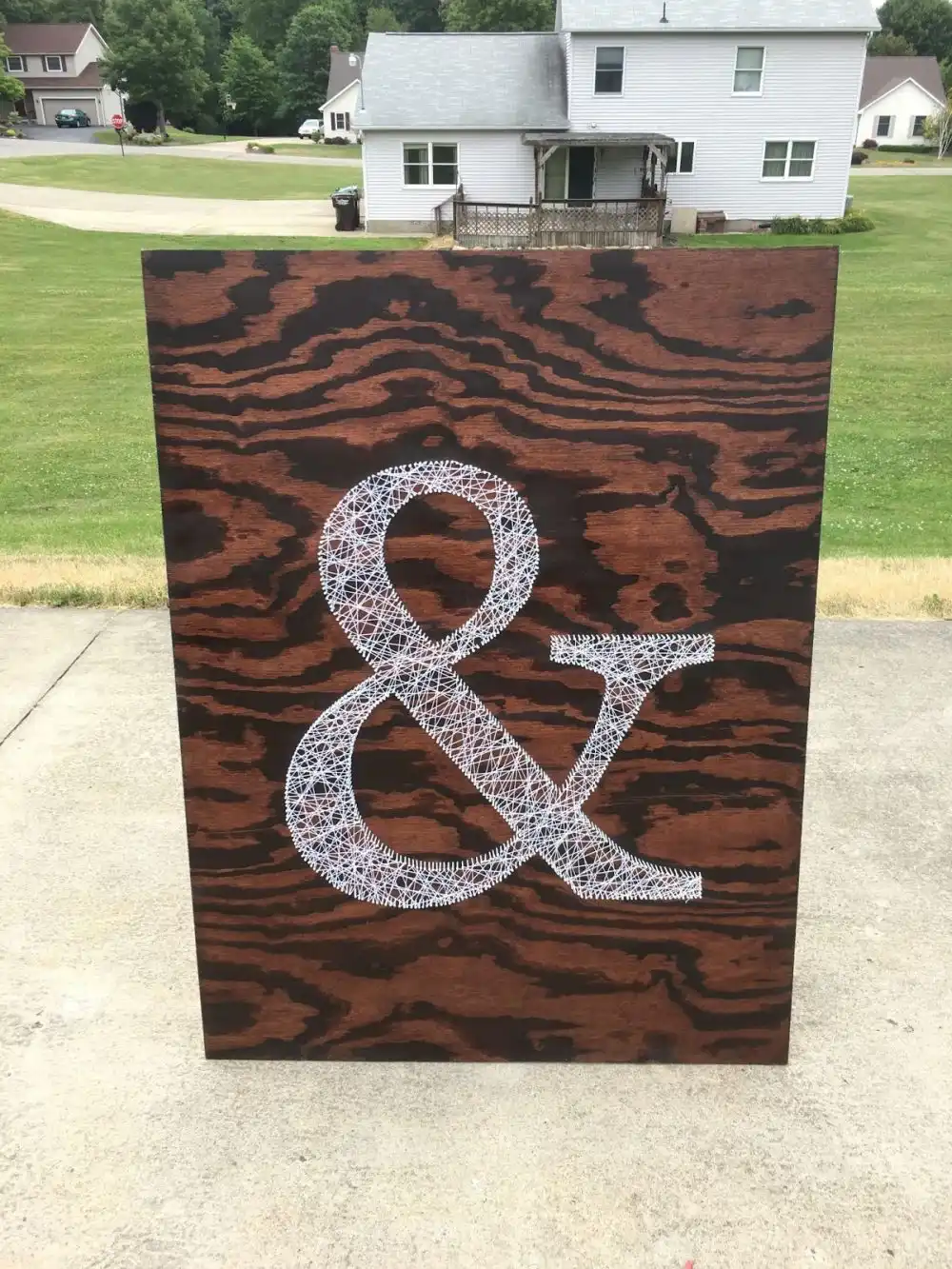 Oversized string Art DIY