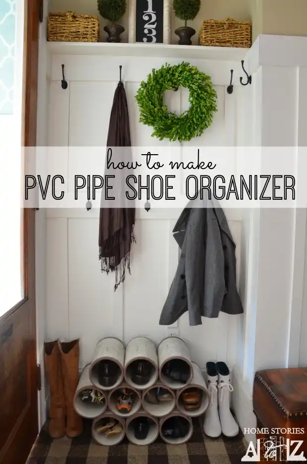 PVC Pipe Shoe Rack