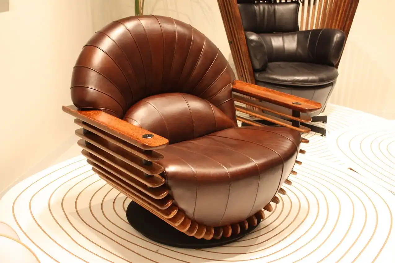 Pacific Green's modern take on the Chesterfield eschews the tufting and uses channel quilting.