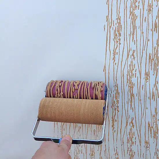 Paint rollers to create cool walls