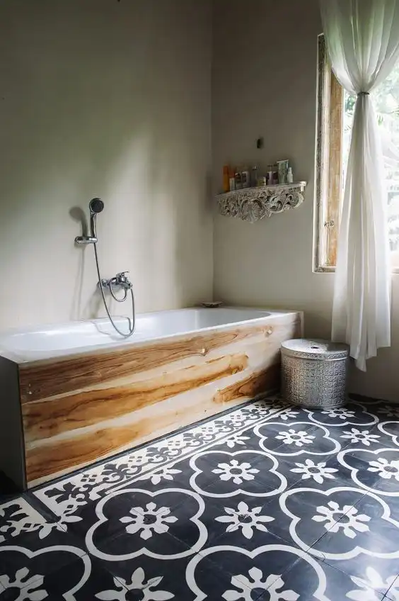 Paint the bathroom floor