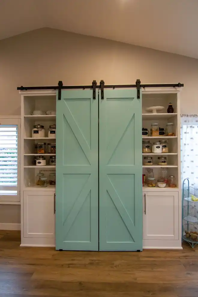 Painted Farmhouse Pantry Doors