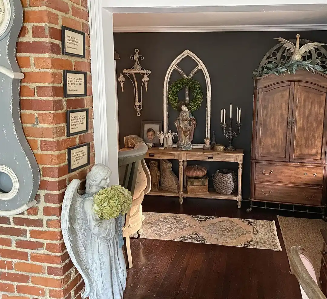 Pair it With Warm Wood Tones or Brick