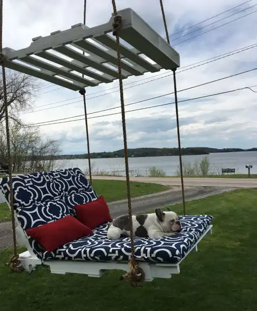 Pallet swing with Pergola