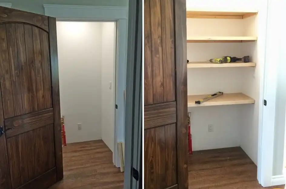 Pantry - closet shelves
