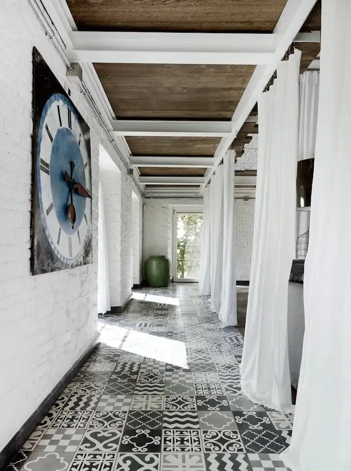 Paola Navone Tiled Floor Monochromatic