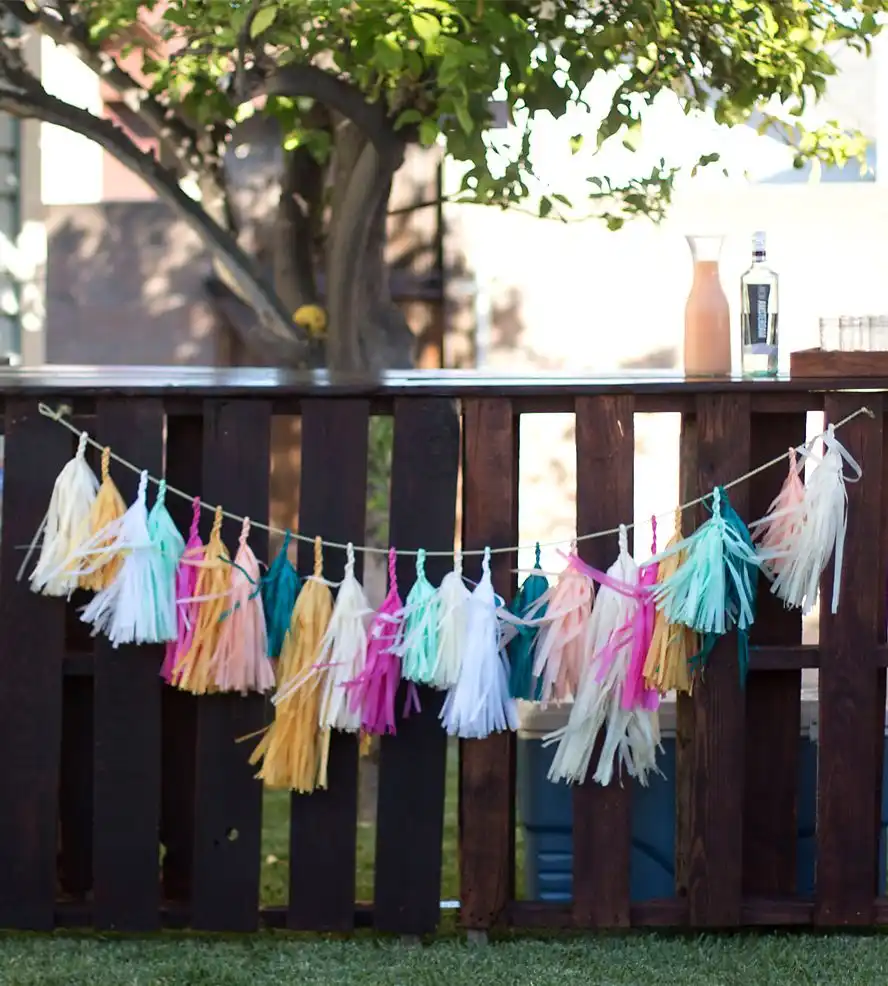 Paper Tassel Garland & Giant Balloon