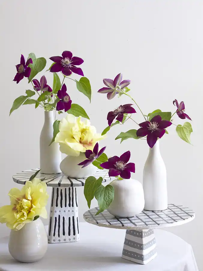 Paper mache table set