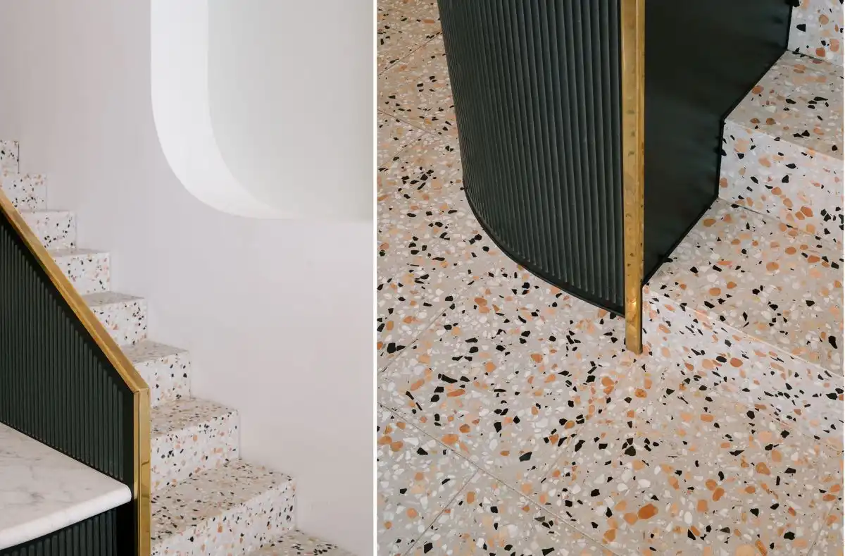 Paradiso coffee shop featuring terrazzo floor