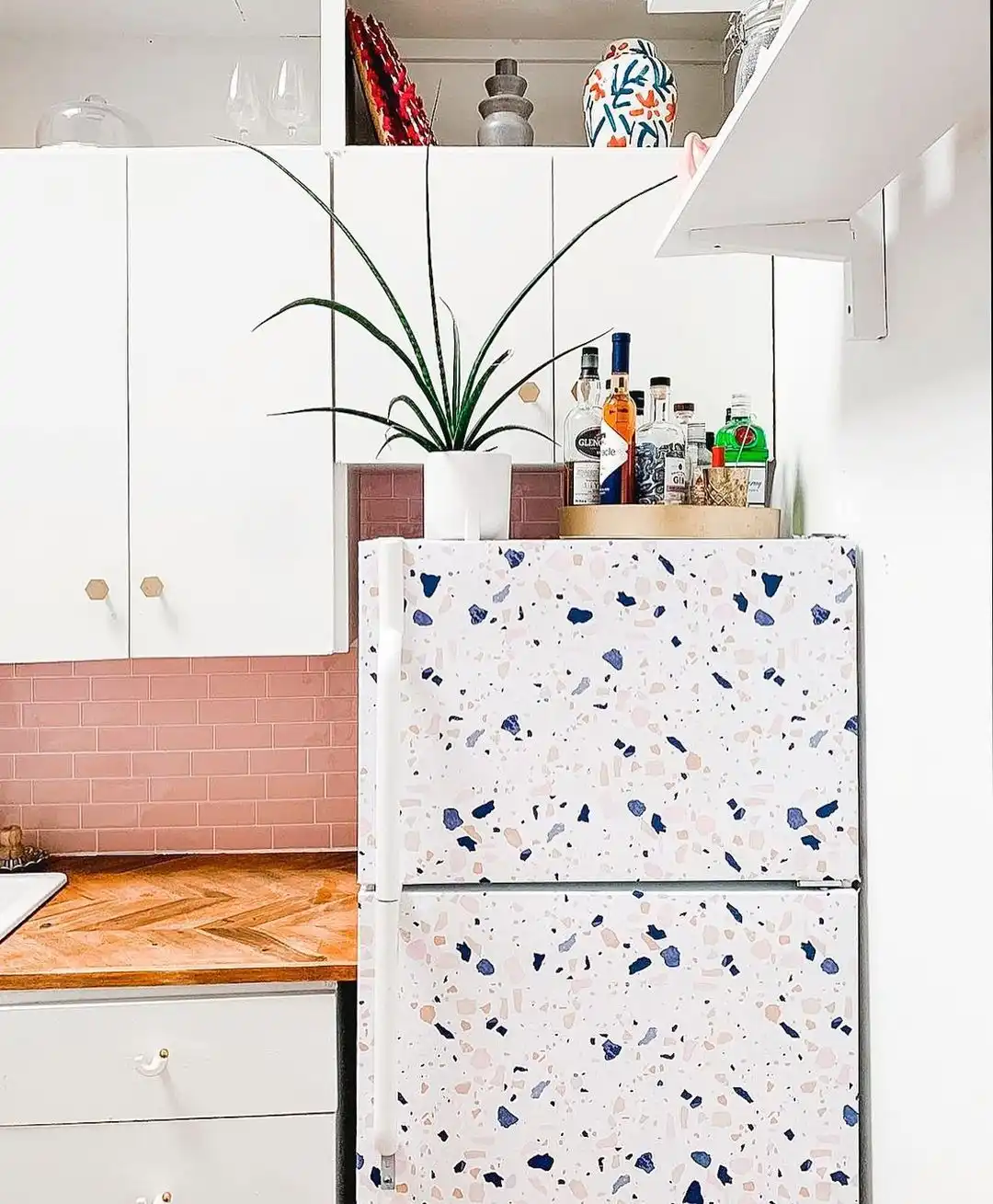 Pastel Colors Terrazzo Wallpaper