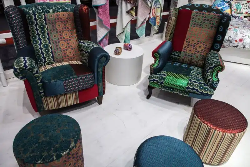 Patchwork Jacquard Armchair