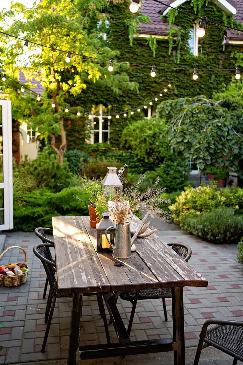 Patio string lights