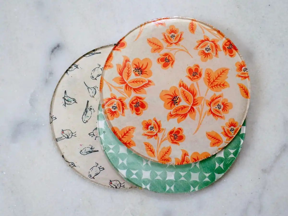 Patterned Coasters Using Resin