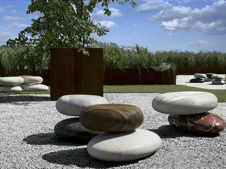 Pave stone rocks
