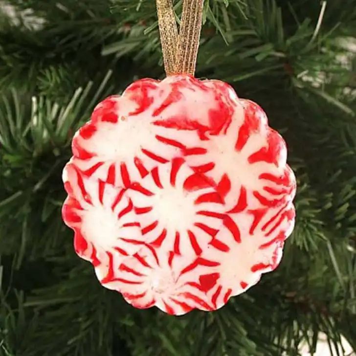 Peppermint candy ornament