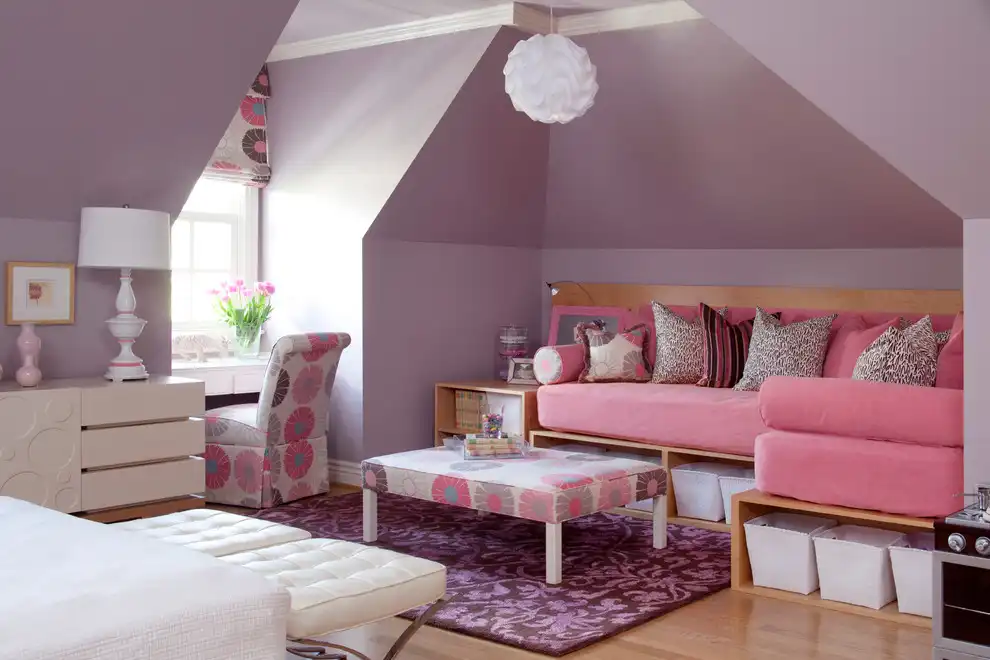 Pink with Deep Purple