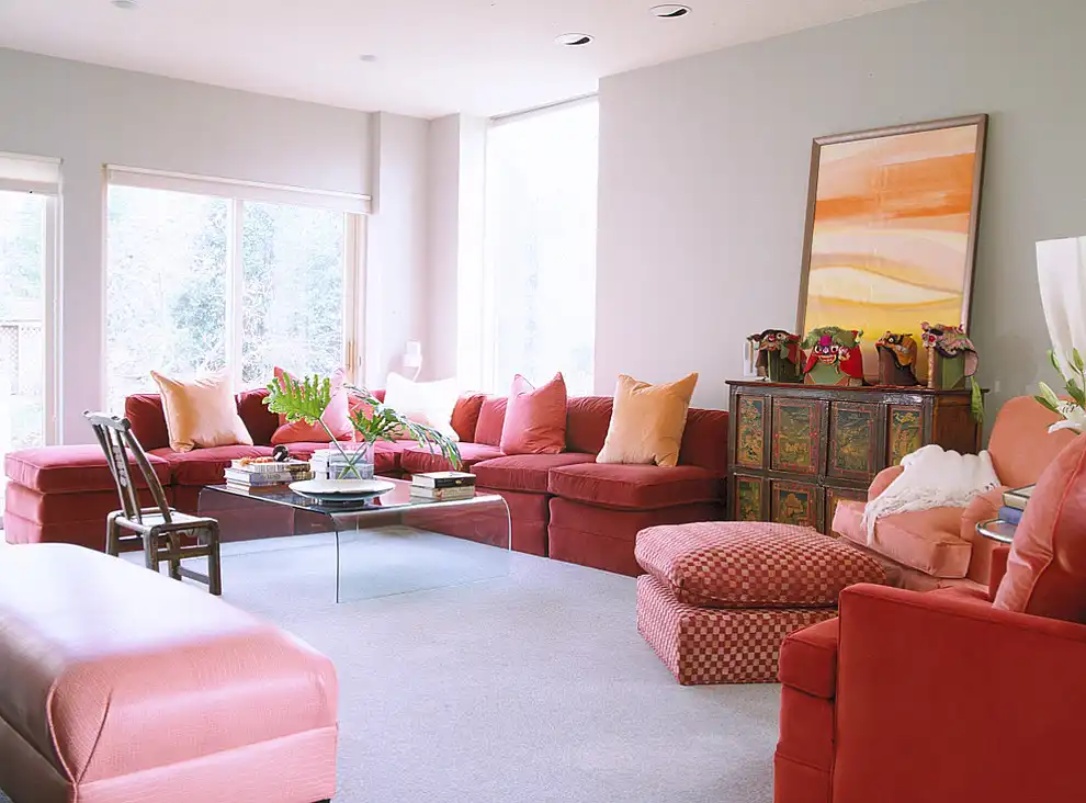 Pink with Ruby Red