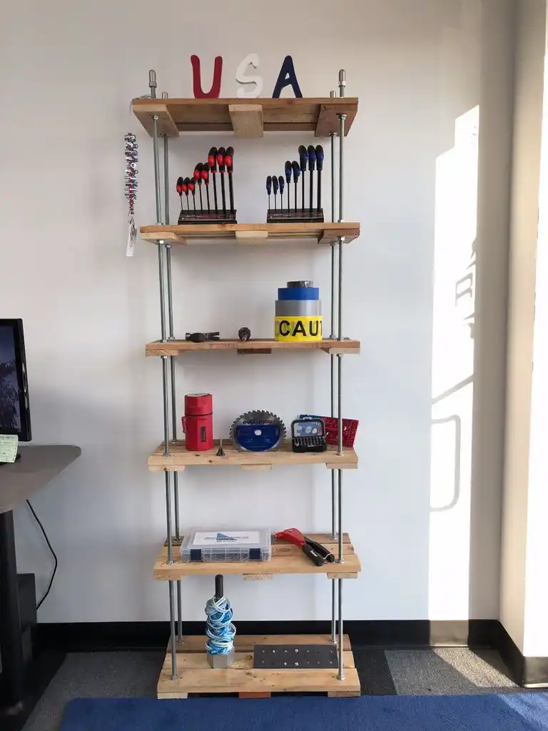Pipes and pallets to create beautiful furniture