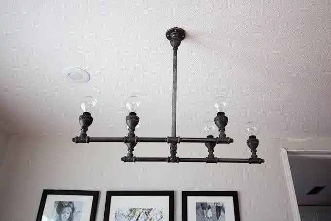 Pipes chandelier industrial