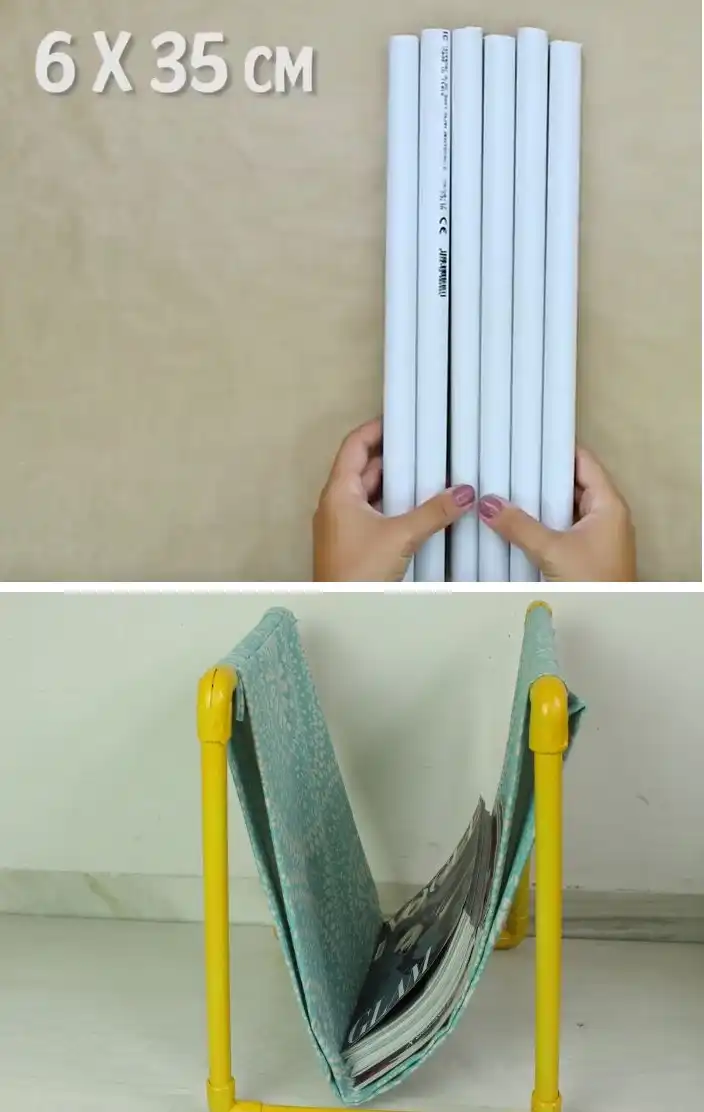 Pivc pipes holder magazine
