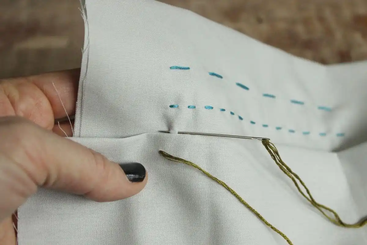 Place the tip of your needle about
