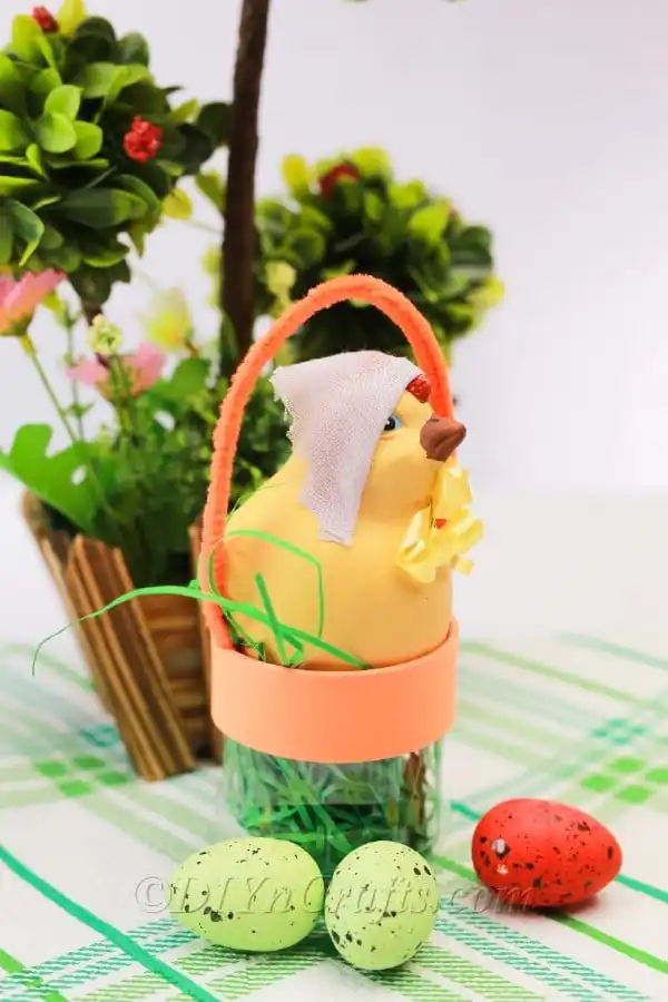 Plastic Bottle Into an Easter Basket