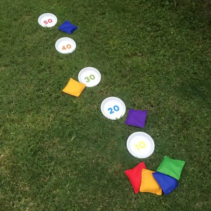 Plate Bean Bag Toss