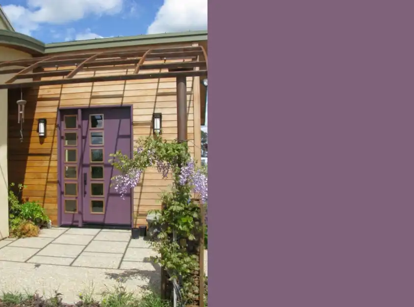 Plum Purple Front Door